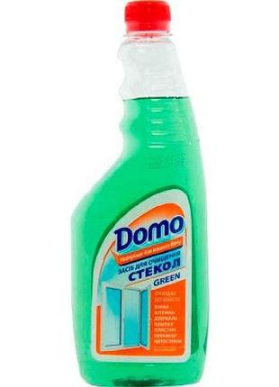 Средство для очистки стекла зеленый, запаска 525мл тм domo