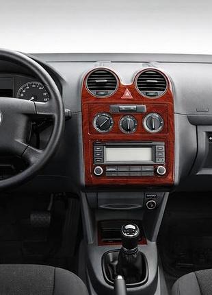 Накладки на панель приборов алюминий для volkswagen caddy 2004-2010 гг