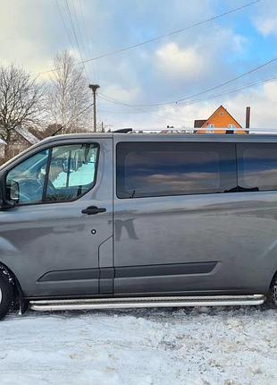 Рейлінги хром для ford custom 2013-2022 2шт алюмінієві дуги на дах для встановлення вантажу dm-11