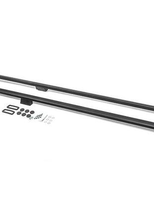 Рейлінги omsaline solid для ford custom 2013-2022 2 шт чорні дуги на дах для встановлення вантажу dm-11
