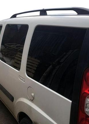 Рейлинги черные макси база для fiat doblo i 2005-2010 алюминиевые дуги на крышу для перевозки груза ve-33