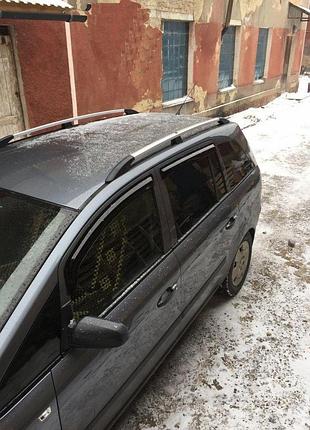 Рейлинги алюминиевые caravan хром для opel zafira b 2005-2011 дуги на крышу монтажный набор для перевозк ve-33