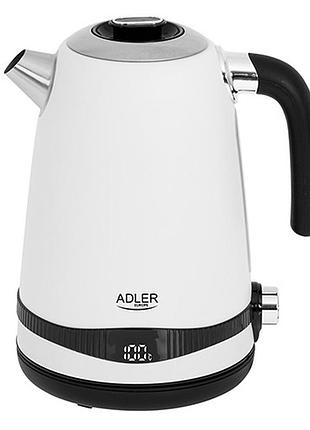 Электрочайник adler ad 1295w стальной 1,7 л с жк-дисплеем и контролем температуры