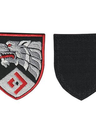 Шеврон военный / армейский, движение сопротивления ссо, на липучке, на черном, всу 7 см * 8 см