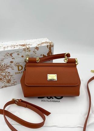 Dolce & gabbana mini sicily camel bag 2