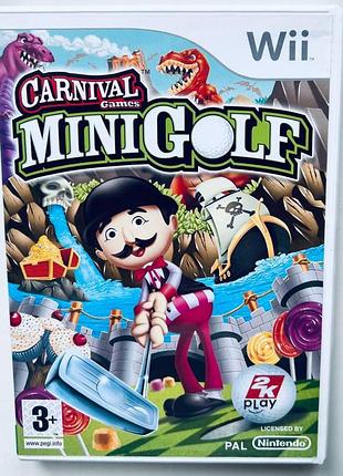 Carnival games mini golf, б/у, английская версия - диск для nintendo wii