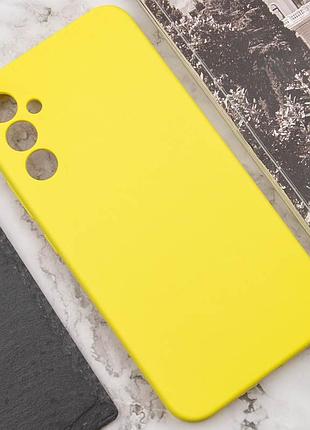 Чехол silicone cover lakshmi full camera (aaa) для samsung galaxy s24 желтый / yellow