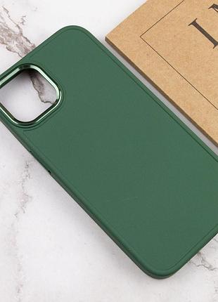 Tpu чохол bonbon metal style для apple iphone 14 (6.1") зелений / army green