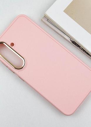Tpu чохол bonbon metal style для samsung galaxy s24+ / s25+ рожевий / light pink
