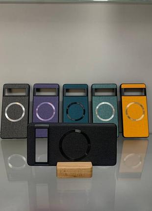Чехол material magsafe google pixel 7 чёрный 2