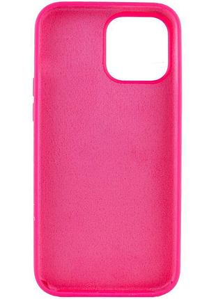 Чехол silicone case full protective (aa) no logo для apple iphone 14 pro (6.1") розовый / barbie pink 3