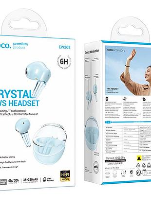 Бездротові tws навушники hoco ew202 magic blue