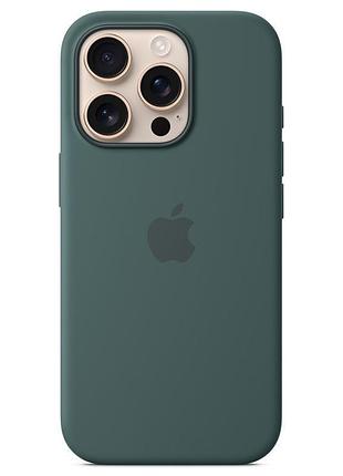 Чехол silicone case (aaa) with magsafe and animation для apple iphone 16 pro (6.3") lake green 2