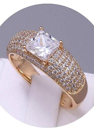 Каблучка жіноча медзолото xuping jewelry 18k. р 16, 19. 19