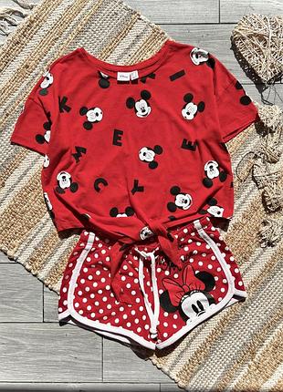 Футболка minnie & mickey ❤️ (шорти окремо)