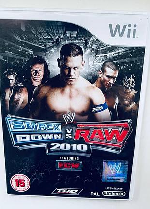 Wwe smackdown vs. raw 2010, б/у, английская версия - диск для nintendo wii