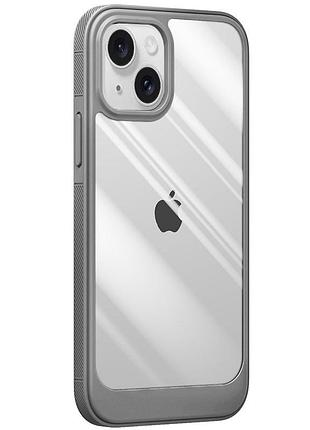 Чехол tpu+pc pulse для apple iphone 15 plus (6.7") grey 2