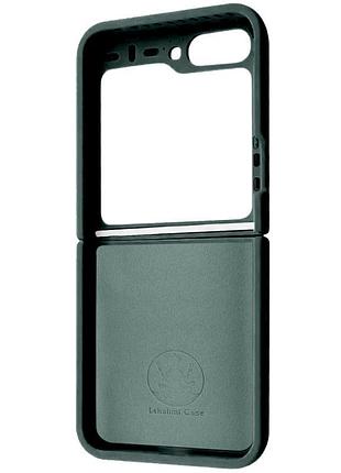 Чехол foldables silicone cover lakshmi (aaa) для samsung galaxy z flip5 зеленый / cyprus green