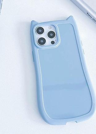 Чехол tpu getman cat with straps для apple iphone 16 pro (6.3") blue