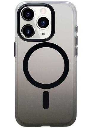 Чехол tpu+pc shadow with magsafe для apple iphone 15 pro (6.1") black