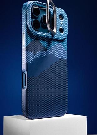 Tpu чехол pixel craft with magsafe для apple iphone 16 pro max (6.9") mountain blue