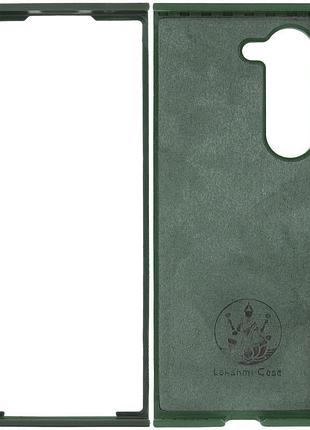 Чехол foldables silicone cover lakshmi (aaa) для samsung galaxy z fold5 зеленый / cyprus green
