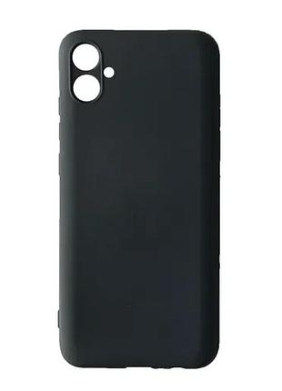 Чохол silicone case camera (no logo) для samsung a04e (a042) black