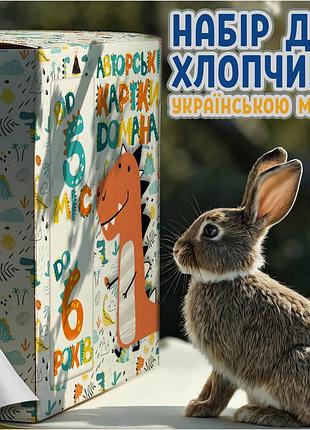 Подарочный бокс карточек домана ‘‘для мальчиков’’ на украинском языке, 10 наборов