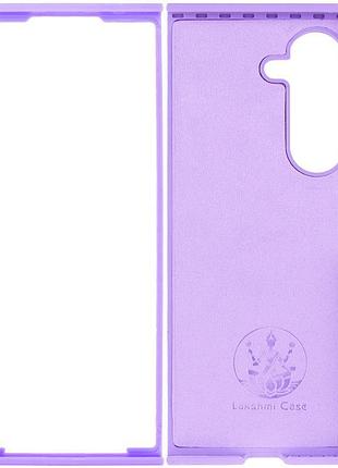Чехол foldables silicone cover lakshmi (aaa) для samsung galaxy z fold7 сиреневый / dasheen