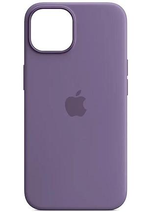 Чехол silicone case (aaa) with magsafe and animation для apple iphone 14 (6.1") фиолетовый / iris 2