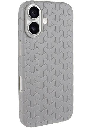 Чохол tpu weaving для apple iphone 16 (6.1") grey