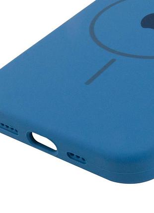 Чохол silicone case full protective (aa) with magsafe для apple iphone 15 plus (6.7") синій / denim blue 5