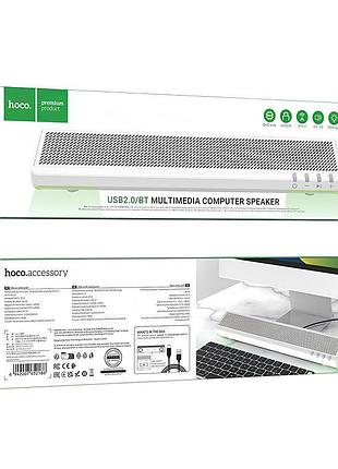 Bluetooth колонка hoco bs66 smooth multimedia computer usb2.0 white 3
