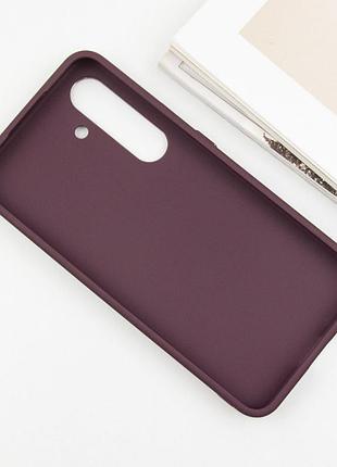 Tpu чохол bonbon metal style для samsung galaxy s24+ / s25+ бордовий / plum
