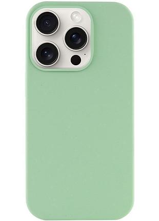 Чехол silicone case full protective (aa) no logo для apple iphone 14 pro (6.1") зеленый / pistachio