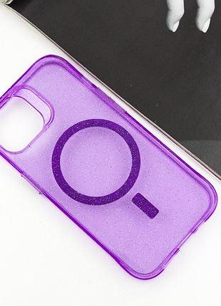 Чохол tpu radiance with magsafe для apple iphone 15 (6.1") purple