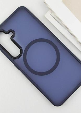 Чохол ummi colorful with magsafe для samsung galaxy s24+ синій / navy blue