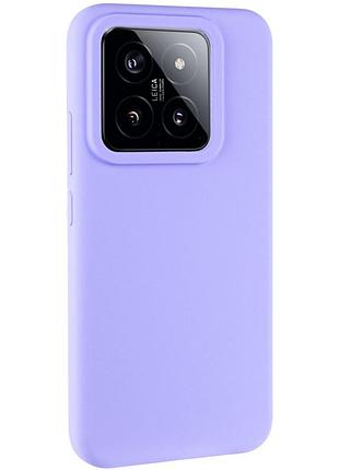 Чехол silicone cover lakshmi (aaa) для xiaomi 14 сиреневый / dasheen