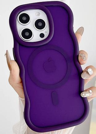 Чехол tpu+pc undine with magsafe для apple iphone 13 pro (6.1") purple