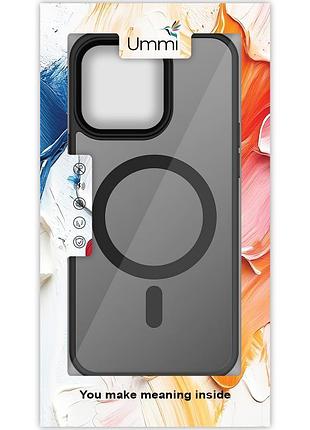Чехол ummi colorful with magsafe для apple iphone 15 plus (6.7") черный / black