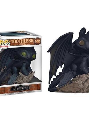 Фігурка funko pop фанко поп як приборкати дракона - беззубик на скелі deluxe tooshless 1792