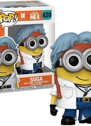 Фігурка funko pop фанко поп rocks: minions x bts - suga