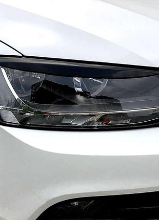 Реснички на фар volkswagen jetta 2011-2018