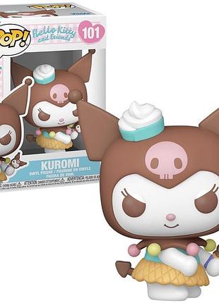 Фігурка funko pop фанко поп hello kitty and friends kuromi (ice cream) #101