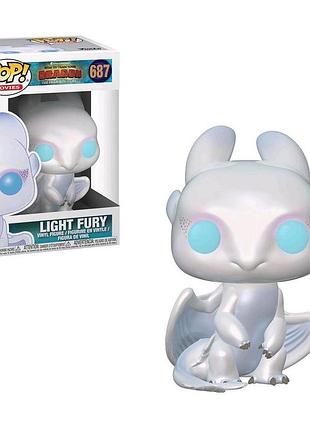 Фігурка funko pop фанко поп як приборкати дракона - денна фурія light fury 1687