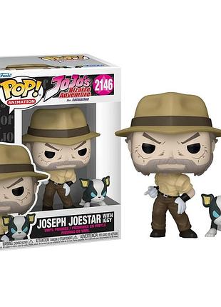 Фігурка funko pop фанко поп jojo's bizarre adventure joseph joestar con iggy #2146