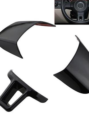 Декоративні накладки на кермо vw volkswagen golf 6 polo jetta eos touran caddy fox bora