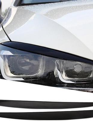 Реснічки на фар volkswagen golf 7 білий глянець