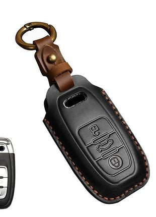 Кожаный чехол на смарт ключ audi