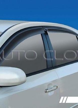Дефлекторы окон ветровики hyundai sonata 2004-2010 (nf)